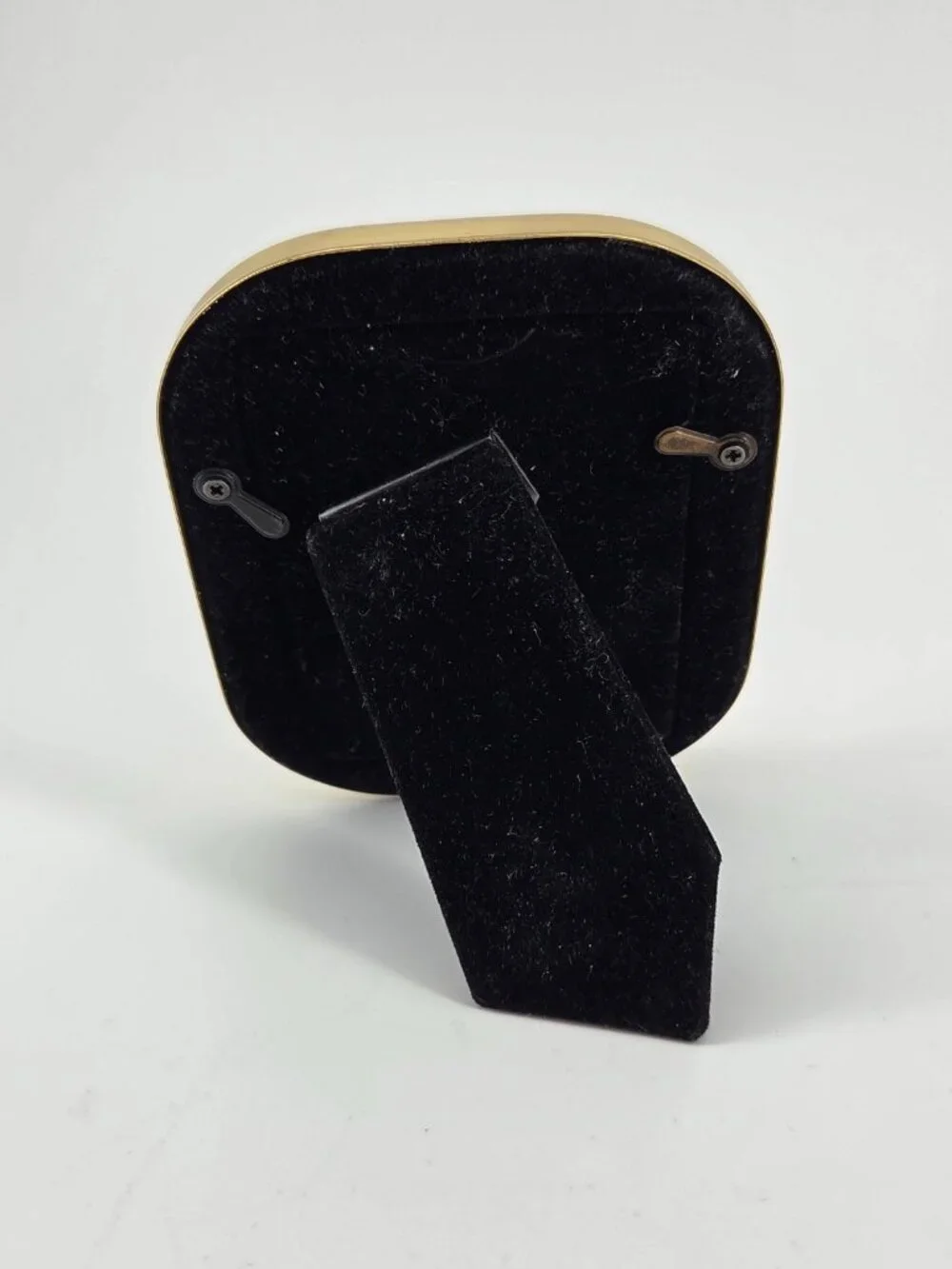 Vintage Solid Brass Small Picture Frame 2.5